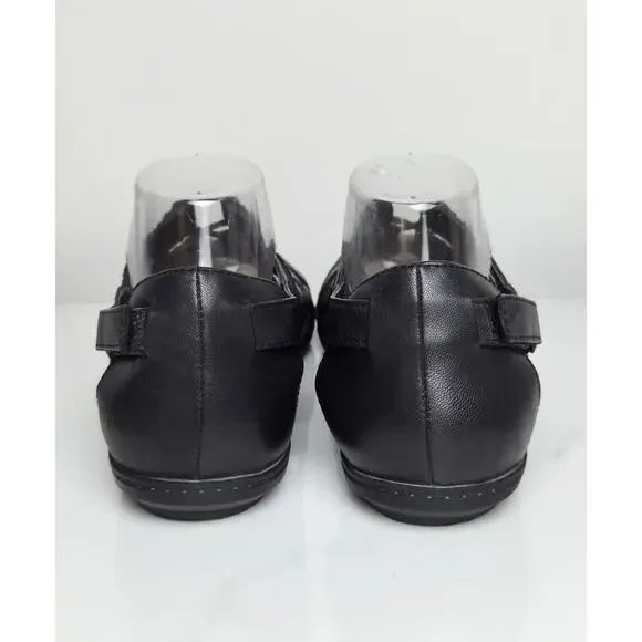 Earth Origins Belle Bridget Shoes Leather Sandals Size 10M Black - Picture 7 of 10